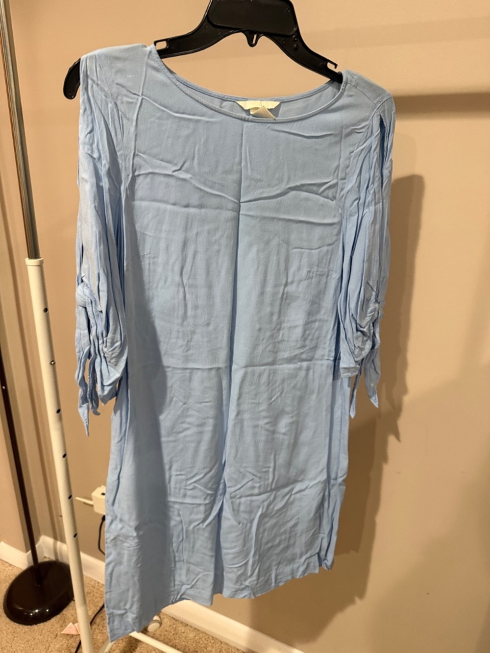 H&M Pale Blue cold-shoulder dress
